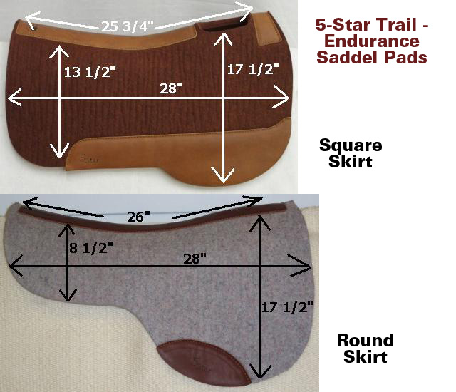 Trail and Endurance Riding Saddle Pad by 5-Star: click to enlarge