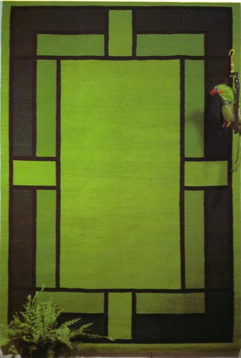 Geometric Rug and Wall Hanging by Tina B. Woolley: click to enlarge