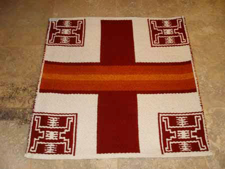 Truchas Prayer Rug by Tina B. Woolley: click to enlarge