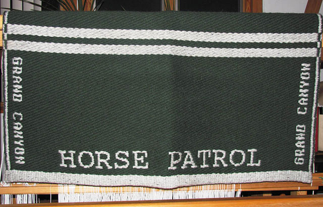 Handmade "Branded" Saddle Blanket: click to enlarge