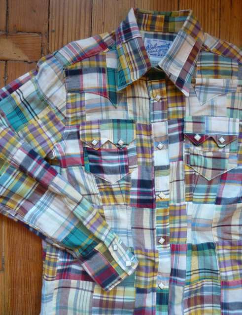 Women's Companion Patchwork Plaid Western Shirts by Rockmount: click to enlarge