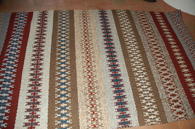 Hand-Woven Rug by Tina B. Woolley: click to enlarge