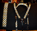 Hand-Made Beadwork set. Breastcollar, Headstall and Saddle Blanket
