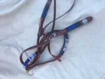 Beaded Bridle and Split Reins