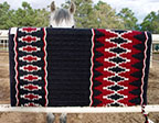&quot;Blackberry Canyon&quot; Saddle blanket Made in Santa Fe by The Brown Cow Saddle blanket Company