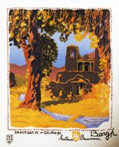 &quot;Sancturio Chimayo&quot; Gustave Baumann Tapestry by Tina B. Woolley