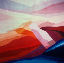Hand-Woven Landscape Tapestry by Tina B. Woolley
