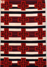 &quot;Truchas Crosses&quot; Rug by Tina B. Woolley