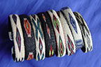 Silver Tipped Hitched Horsehair Bracelets by Colorado Horsehair