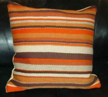 Rug-Wool Pillow by Tina B. Woolley
