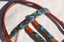 &quot;Turquoise Summer&quot; Beaded Headstall