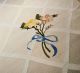 Hand-Woven Area Rug With Flowers by Tina B. Woolley