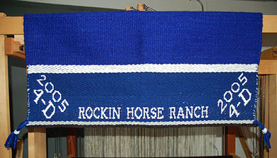 a Branded Saddle Blanket from The Brown Cow. An Award blanket