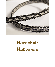 custom made hitched horsehair belts by Colorado Horsehair